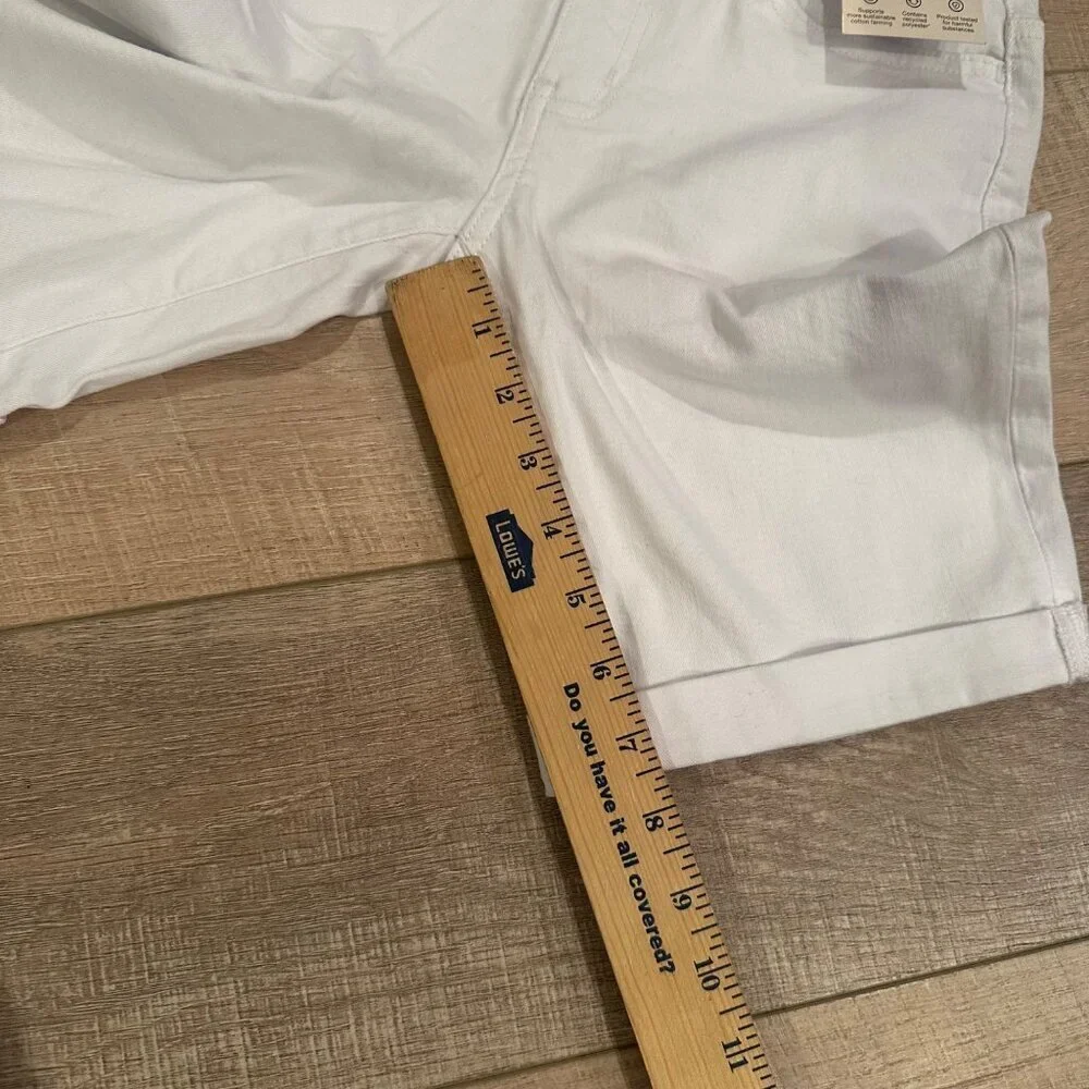 SO LOW RISE BERMUDA SHORTS WHITE NEW 0/24 - Picture 3 of 7